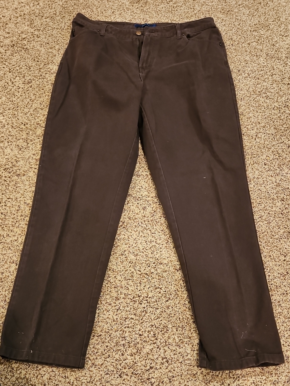 Bill Blass Brown Easy Fit Jeans